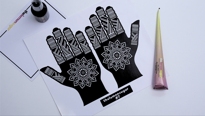 Henna Stencil #7