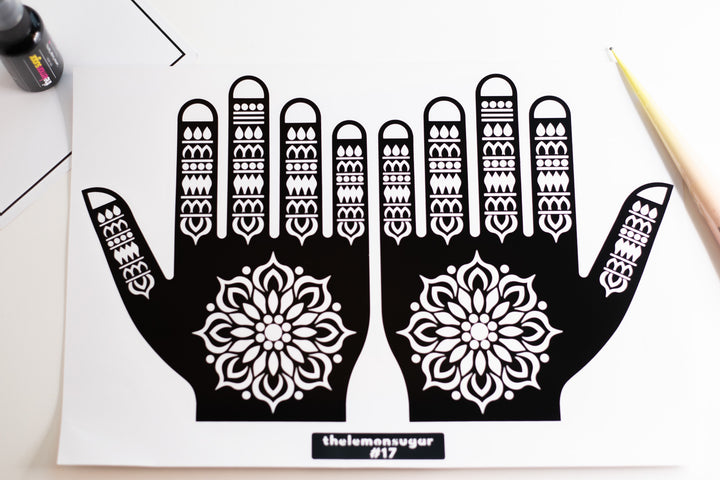 Henna Stencil #17