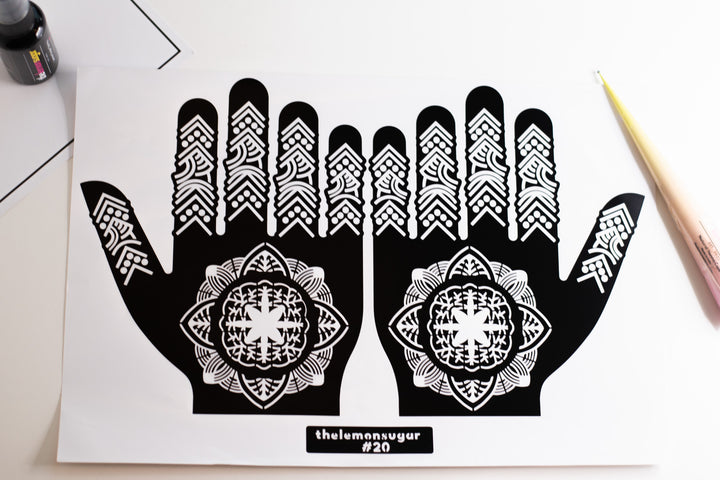 Henna Stencil #20